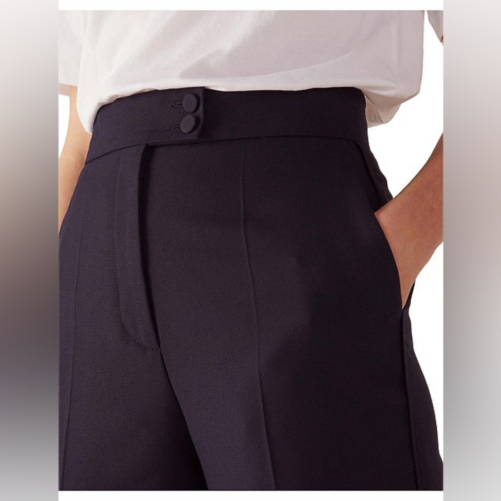 NWT! SANDRO Women’s Ilena HighWaist Tailored Wool Pants Streetwear Officewear 40 - Picture 3 of 15